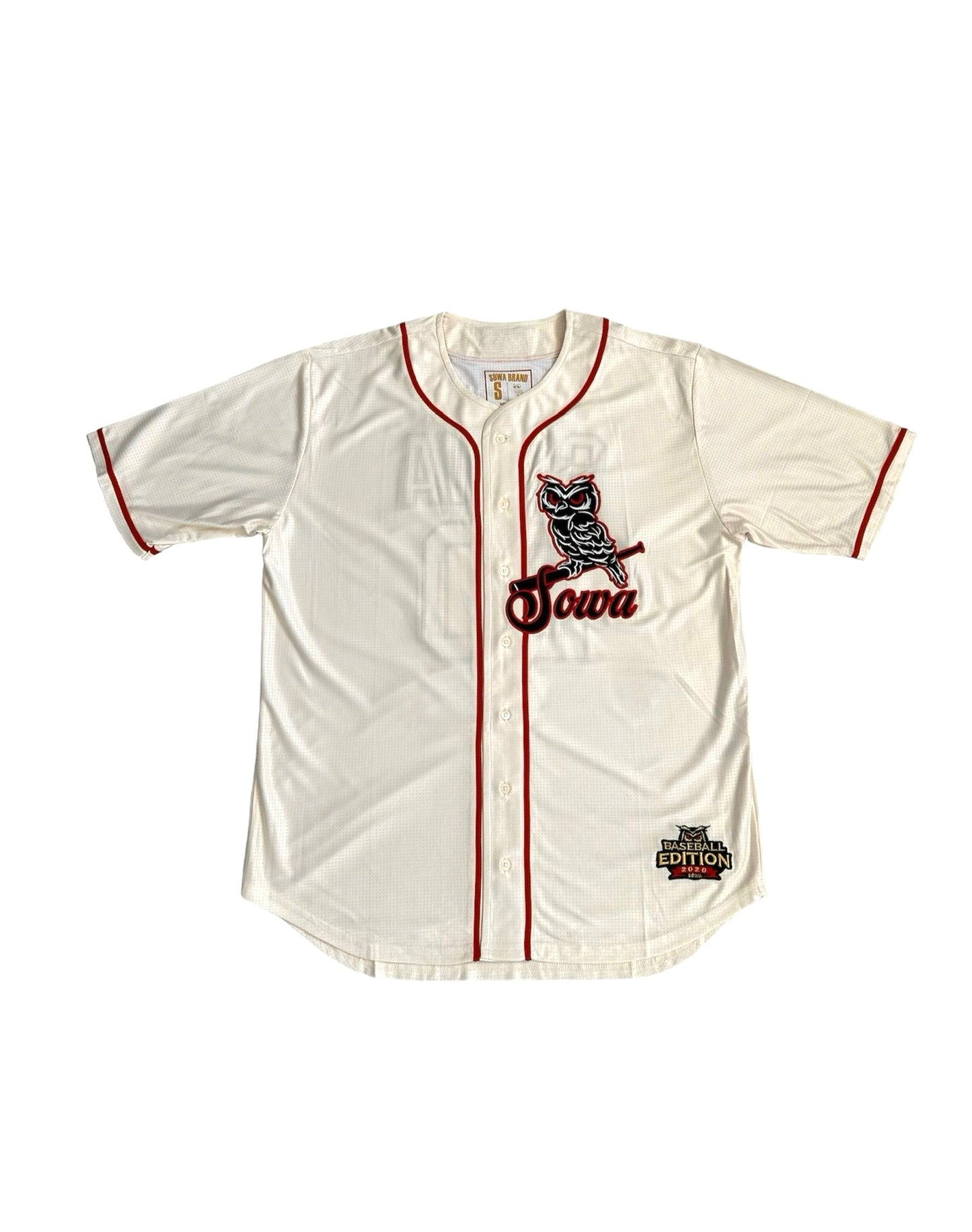 Sowa Baseball Jersey Beige and Red