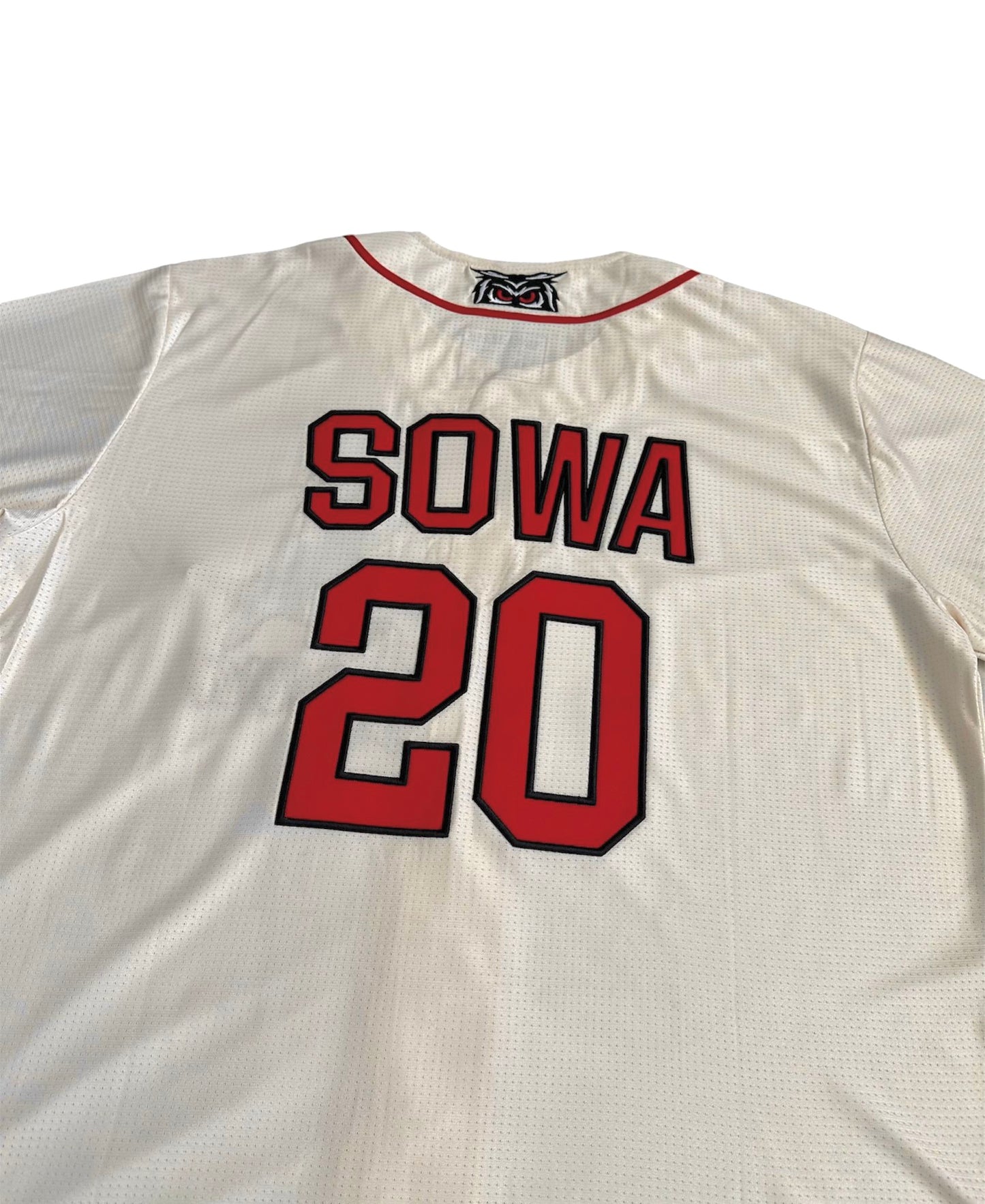 Sowa Baseball Jersey Beige and Red