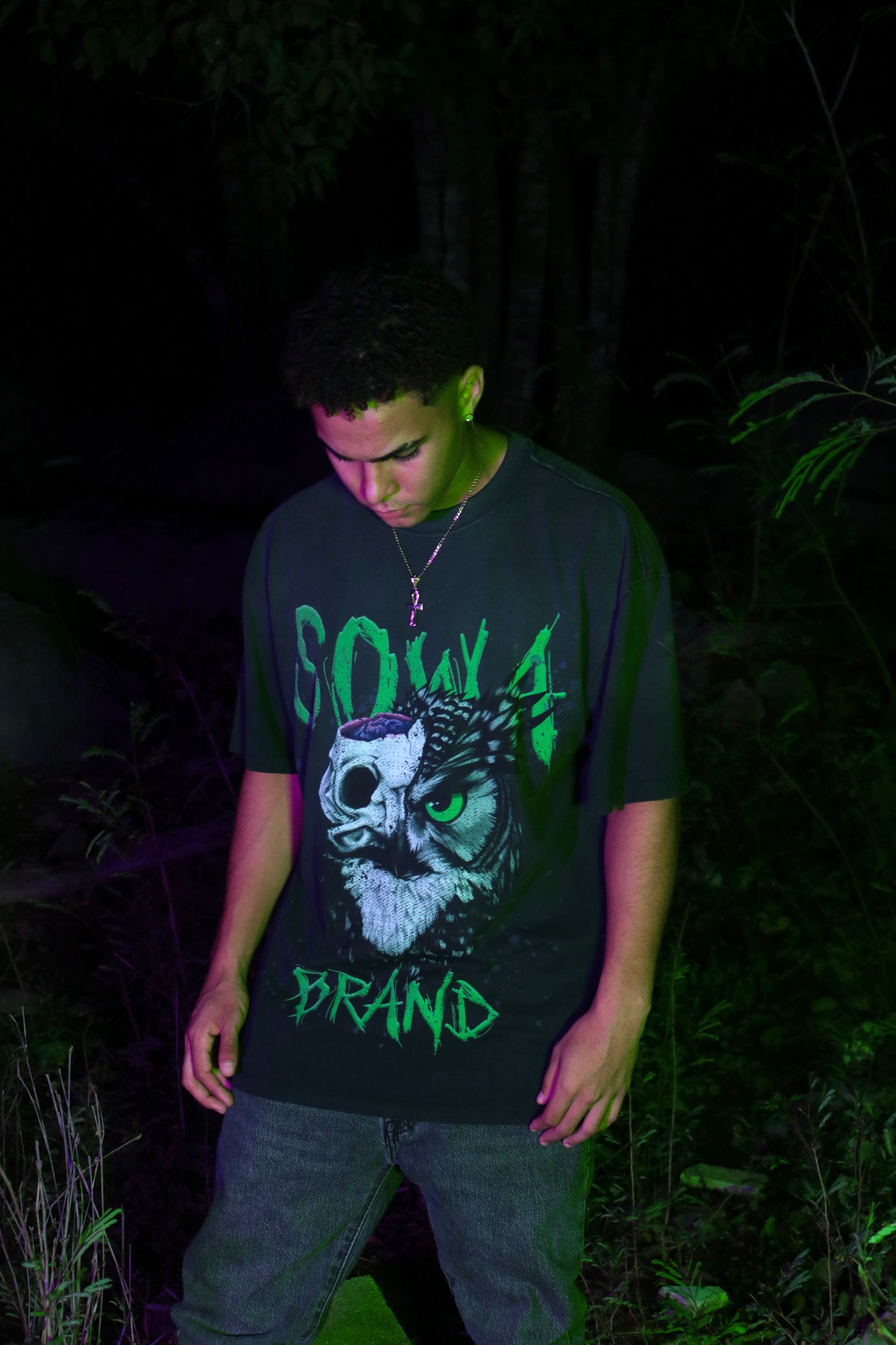 Sowa Haunted Owl Oversize Tee